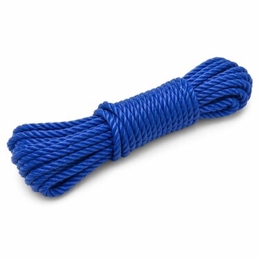 FITTO Twisted Nylon Rope - Bagged Coil, Blue, 6-8 mm
