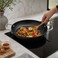 FITTO Frying Pan - Non-Stick Coated, Loop Handles, Black, 30 cm
