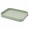 FITTO Plastic Serving Tray - Stackable, Pastel Green, 30 x 20 cm