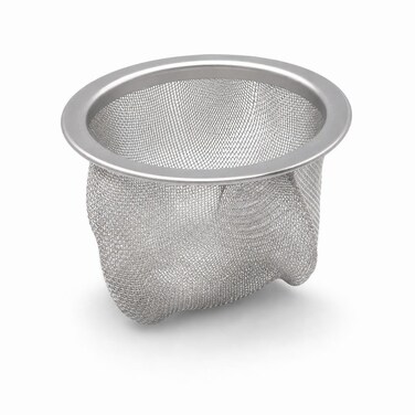FITTO Teapot Mesh Strainer Insert - Fine Stainless Mesh Basket, Silver, 7 cm