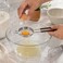 FITTO Egg Separator - Coated Wire Handle, Brown, 17 x 5 cm