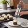 FITTO Stainless Steel Icing Syringe Set - With Nozzles, Grey