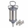 FITTO Stainless Steel Icing Syringe Set - With Nozzles, Grey