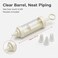 FITTO Plastic Icing Syringe - Cream Dispenser with Nozzles