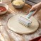 FITTO Spiked Dough Roller Docker - Pierces Dough Before Baking, White and Teal, 15 cm