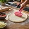 FITTO Spiked Dough Roller Docker - Pierces Dough Before Baking, Pink, 15 cm