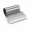 FITTO Folded Stainless Steel Dough Scraper - Bench Scraper for Cutting and Lifting Dough, Silver