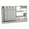 FITTO Multifunctional Kitchen Storage Rack - Shelves and Hook Section, Grey, 60 x 30 x 45 cm