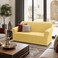 FITTO Stretch Sofa Cover - Plain Elastic Slipcover, Yellow