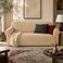 FITTO Stretch Sofa Cover - Waffle Grid Elastic Slipcover, Sand Beige