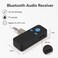 FITTO Multi-Function Bluetooth Audio Receiver - 3.5 mm Plug and TF Card Slot, Black