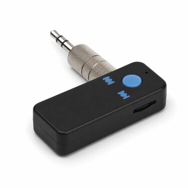 FITTO Multi-Function Bluetooth Audio Receiver - 3.5 mm Plug and TF Card Slot, Black