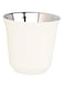 Eujgoov Stylish white 304 stainless Coffee Mug,Insulated Cup steel water cup for coffee shop 160ml (80ml)