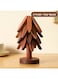 Solid Wood Tree-Shaped Coasters with 3/4 Leaves, Heat-Insulating &amp; High-Temperature Resistant, Multi-Use Pads for Pots Cups Casseroles, Home Kitchen Decor