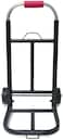 Folding Hand Truck Iron Tube Pull Rod Folding Cart Foldable Trolley with Wheels Utility Portable Lightweight Expandable Large Chassis Foldable