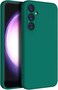 Case for Samsung Galaxy S24 FE Cover, Liquid Gel Rubber Bumper Case with Camera Protection Soft Microfiber Lining Cushion Slim Hard Shell Shockproof Protective Cover for Samsung Galaxy S24 FE (Green)