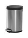Royalford Stainless Steel Pedal Bins Hands Free Opening Slow Closing Lid Fingerprint Proof Body Silver 8L RF12243