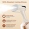 DOSCHER 1600 Watts Handheld Garment Steamer &ndash; Portable Steam Iron for Clothes with 3 Steam Levels &amp; 25s Fast Heat-up, Wrinkle Remover