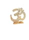 Albert sign Hindu Religious Symbol OM Idol Gold Metal Statue for mandir