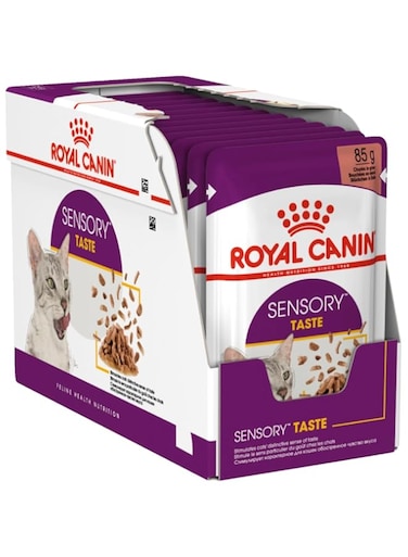 Royal Canin Feline Health Nutrition Sensory Taste Gravy Wet Pouches 12x85G