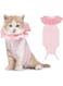 Tazweeq Cat Surgery Recovery Suit for Female Cat, Breathable Surgical Recovery Shirt for Abdominal Wounds Skin Diseases After Surgery, Soft Fabric Kitten Onesie, E-Collar Alternative for Cats(S Pink)