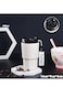 Grade 316 Stainless Steel 450ml Travel Mug Reusable Thermos Coffee Cup Vacuum Insulated Stainless Steel Hot Coffee Cup for Hot and Cold Drinks