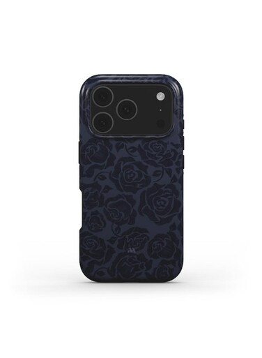 MOBCOS iPhone 17 Pro Max Midnight Premium Case Compatible with Hybrid Dual-Layer Hard Shell + Silicone Protection - Scratch-Resistant Shockproof Mobile Cover