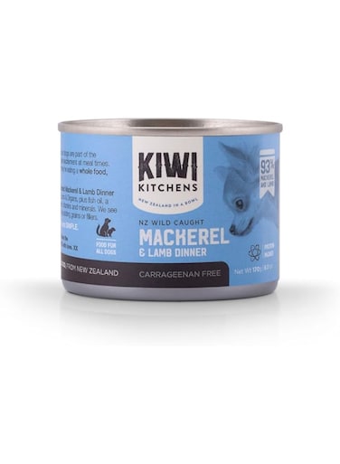 Kiwi Kitchens Mackerel &amp; Lamb Dinner Canned Wet Dog Food 170G