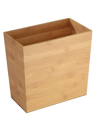 Idesign Formbu Rectangular Rubbish Bin, Bamboo