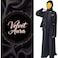 Velvet Aura Women&rsquo;s 4-Piece Abaya Set &ndash; Size 54 Long Sleeve Maxi Dress with Inner, Gown, Belt &amp; Hijab   Modest Islamic Muslim Wear for Eid, Ramadan, Prayer &amp; Daily Use