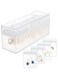 Diylove Acrylic Jewelry Box Organizer, Clear Jewelry Organizer and Storage with 20 Portable Anti Tarnish Jewelry bags, Travel Jewelry Case for Earrings/Rings/Necklaces Gift for Women Girls (Clear)