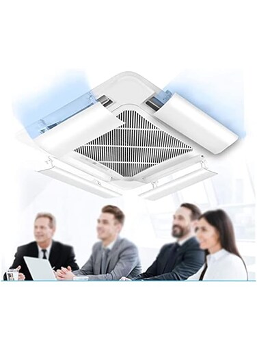 Universal Central Air Conditioning Deflector Air Conditioning Side Vent Cover Wind Shield, Angle Adjustable (one Piece/Four Pieces) (color: 1 Piece, Size: 50-74cm Adjustable) (4 Pieces Set) (Size :