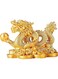 NALACAL Dragon Statue Ornaments, for Wealth and Fortune Symbol Prosperity, Artistic Decorative Statues, Home Office Decor, for Office, Living Room, Bookshelf, Table