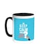Keep Calm And Ask Questions Printed Coffee Mug Black/White 11ounce