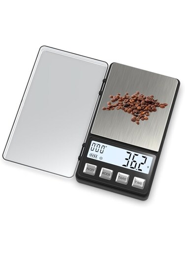 WEIGHTMAN Digital Gram Scale 300 x 0.01g Pocket Scale with 600ml Silicone Bowl Travel Food Scale with LCD Stainless Steels Coffee Scale with Timer for Food Coffee Jewelry Gold Battery Included