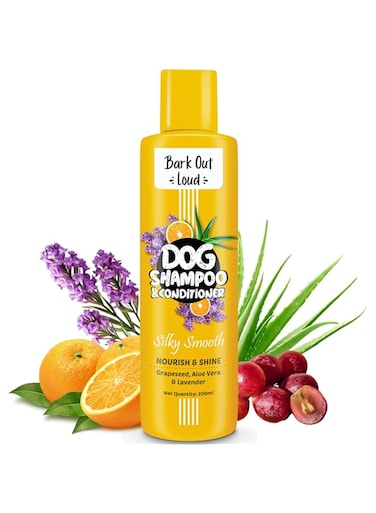 Bark Out Loud by Vivaldis - 2-in-1 Dog Shampoo &amp; Conditioner for Healthy, Shiny Coats (200 ml)