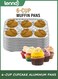 (10pack Muffin Pan 6-Cup Cupcake Aluminum Pans Favorite Muffin Tin Size for Baking Cupcakes Muffins and Mini Pies - Standard Size