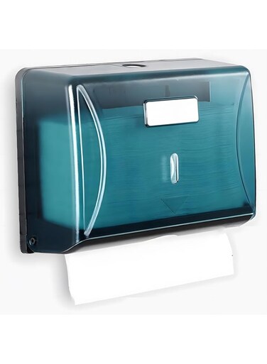 X spring Tissue Dispenser Wall Mounted, Large Capacity Hand Paper Organizer, Adhesive No Drilling or Screws Install Paper Towel Box Holder, Holds 240 Tri-Fold, Multi-Fold Tissue Paper Dispenser