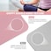MahMir Yoga Mat Anti-Slip Exercise Mat with Carrying Bag Fitness Mat for Pilates 183CM*61CM*6MM Thickness for Woman Man Beginners Dark (Pink + Light Grey)