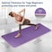 MahMir Yoga Mat Anti-Slip Exercise Mat with Carrying Bag Fitness Mat for Pilates 183CM*61CM*6MM Thickness for Woman Man Beginners Dark ( Purple + Pink )
