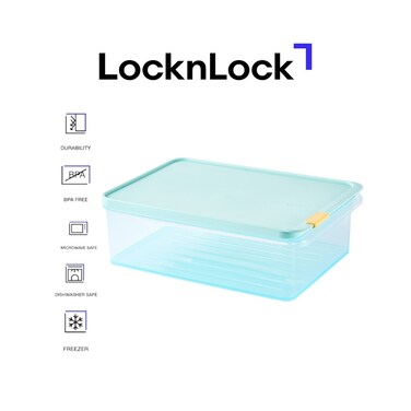 LocknLock Freezer Fit Rectangular Container 3.5L &ndash; Stackable, BPA-Free Food Storage Container