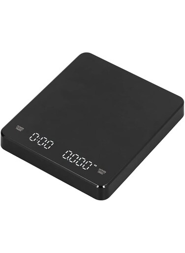 Junlucki Electronic Coffee Scale, 3KG Electronic Scale High Accuracy High Temperature Resistance Rechargeable 3 Units for Home for Vegetables