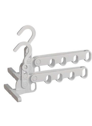 Foldable Clothes Hanger Multifunction 5 Hole Drying Rack for Home Dorm Travel Business Trip Camping and Hotel Use Set of 2