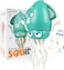 Dancing Squid Baby Toy, Electric Crawling Octopus Tummy Time Toy, Rechargeable Magic Dancing Music Squid Baby Toys for 3 4 5 6 Year Old Kids Boy Girl Birthday Gifts
