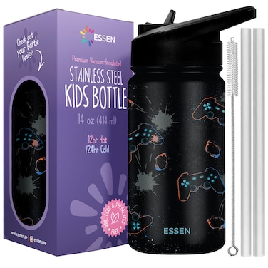 Essen Stainless Steel Water Bottle for Kids Playstation &ndash; 414 ml