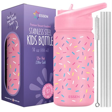 Essen Stainless Steel Water Bottle for Kids Sprinkles &ndash; 414 ml