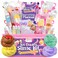 ESSEN Ice Cream Slime Kit for Kids DIY Slime Making Kit Make Your Own Slime Icecream Set Toys for Kids Girls Boys Birthday Gift Toy DIY Fluffy Butter Slime Kits Arts Crafts Set with 33 Accessories