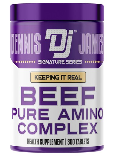 Dennis James Signature Series Beef Pure Amino Complex 300 Tablets - Muscle Growth, Recovery &amp; Hydration Support