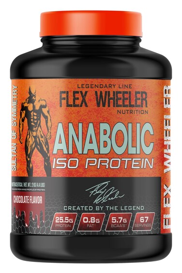 Flex Wheeler Nutrition Anabolic Isolate Protein 67 Servings - Premium Lean Muscle Building Formula (Chocolate)