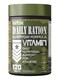 Warzone Daily Ration Vitamin Support - Complete Multivitamin With Enzymes &amp; Antioxidants - 120 Tablets